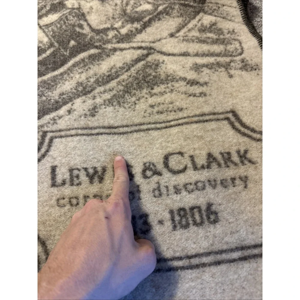 lewis and clark expedition of 1803-1806 Collectors 100% Virgin Wool Blanket MINT